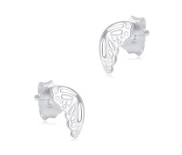 Butterfly Wings Silver Stud Earring STS-6361